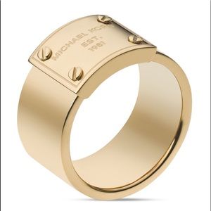 ‼️FINAL MK Michael Kors 1981 gold ring size 7